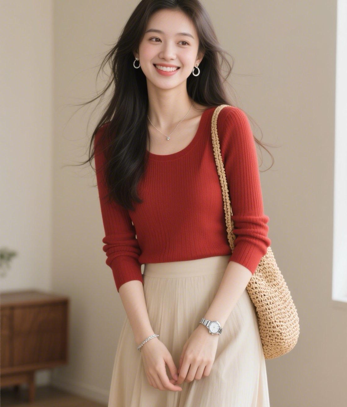 忘记年龄，讨好自己！穿上自己喜欢的衣服，背上小包，简单点，自在点，是不是刚刚好