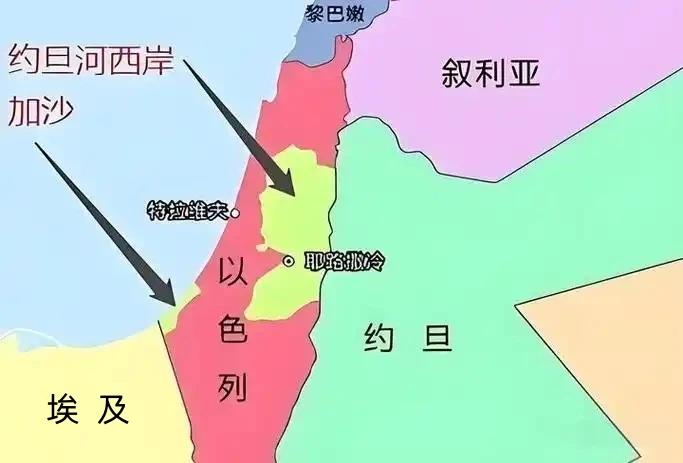 以色列——极限的战略空间以色列邻国有黎巴嫩、叙利亚、约旦、埃及，再加上巴勒斯