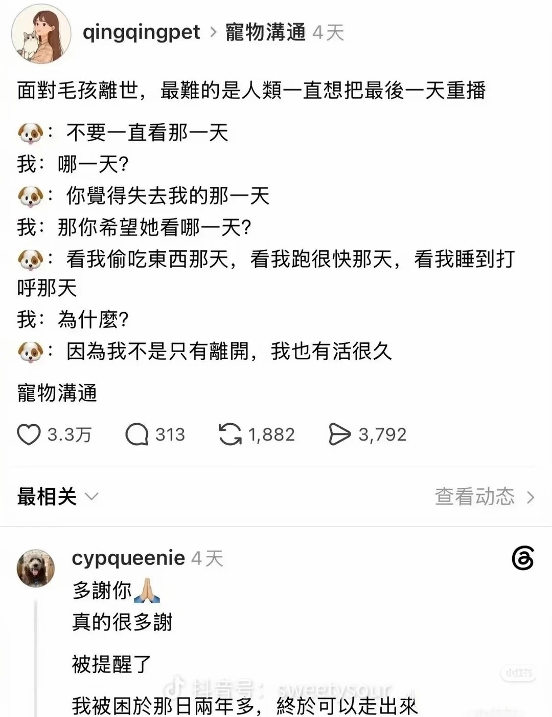 原来最治愈的话都在评论区里