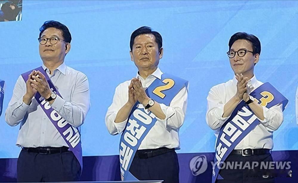 李在明设宴一箭三雕？金民锡当上共同民主党党首后，李在明高调邀请当天竞选的3个人共