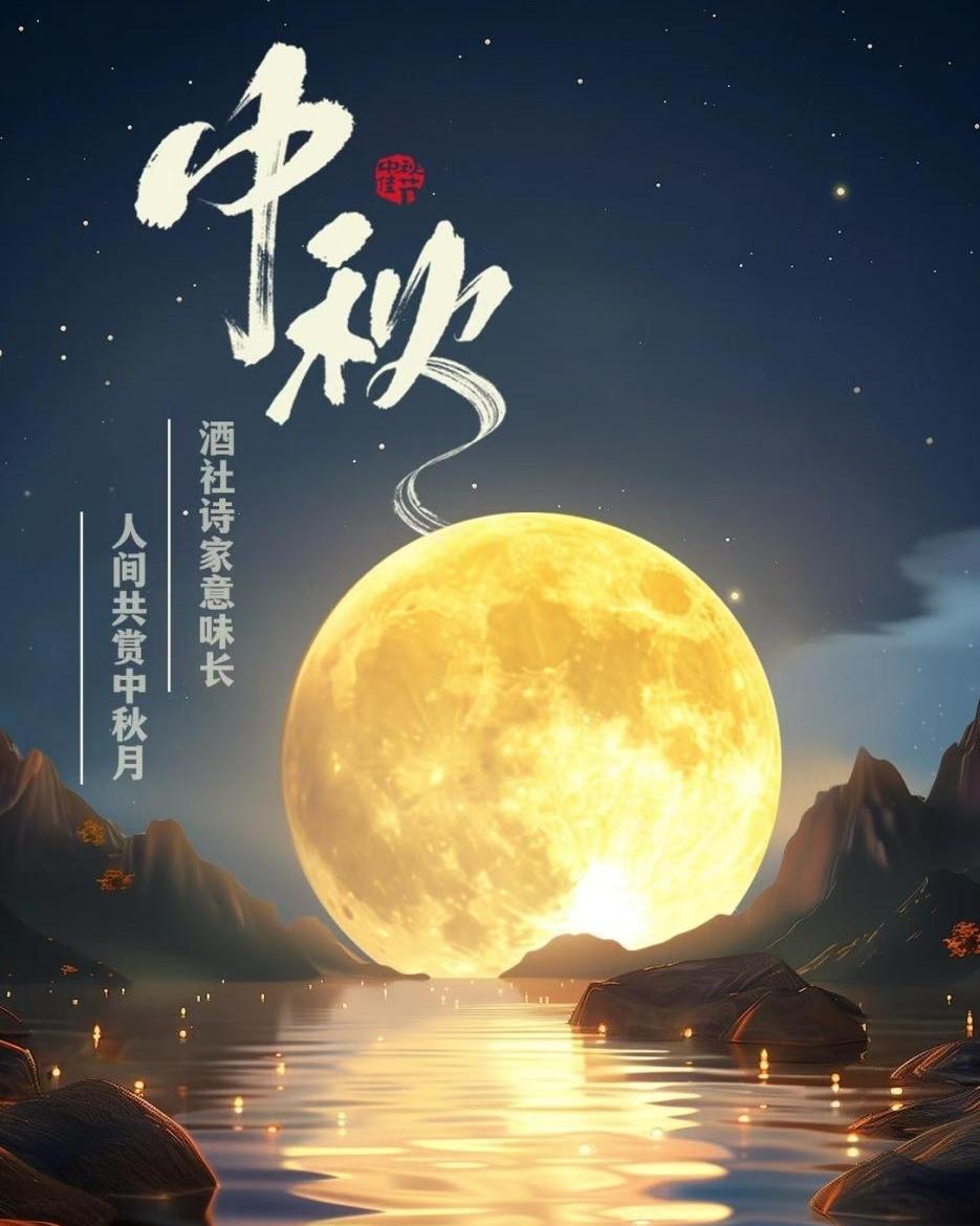 🌕但愿人长久，千里共婵娟!中秋唯美祝福!1、天上月圆，人间月半，月半人