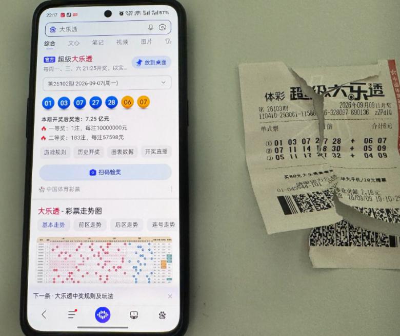 彩友自选半天居然研究出了上期奖号分毫不差，核对开奖时103期还没出看到的是102