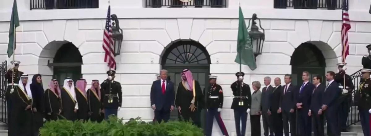 半岛电视台报道，当地时间18日，正在华盛顿进行国事访问的沙特阿拉伯王储穆罕默德.