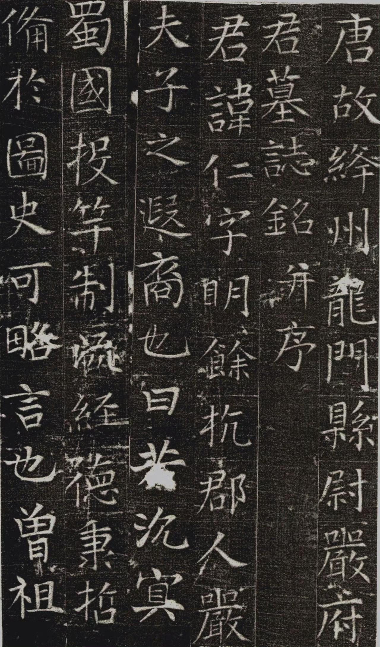 张旭楷书《严仁墓志铭》书法欣赏​​​
