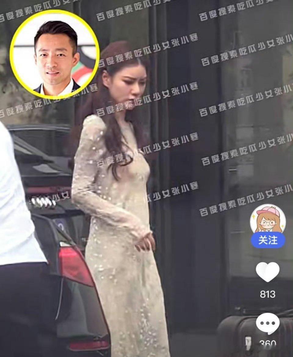 5月16日晚8点，汪小菲未婚妻马筱梅身着白色镶钻抹胸礼服现身北京某五星级酒店。定