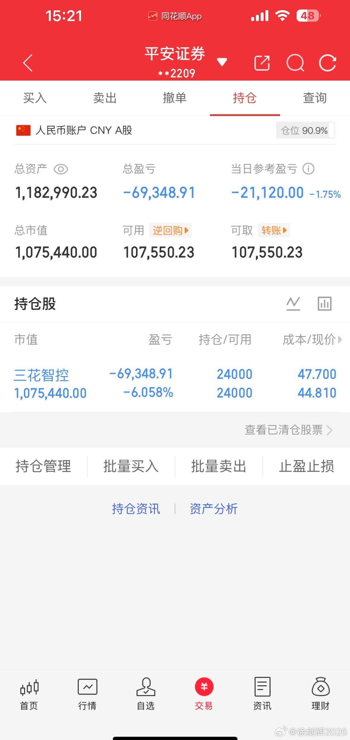 6月11日收盘记纳入100w本挑战一年翻5倍（第8天）！我会每天坚持更新，