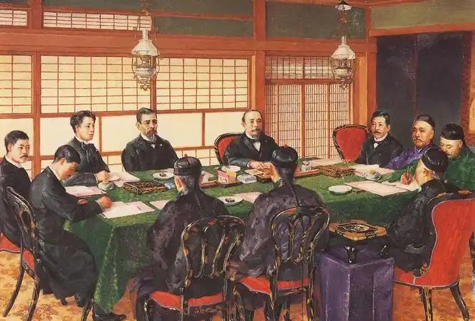 由于对1895年签订《马关条约》所蒙受的屈辱刻骨铭心，李鸿章曾立誓终身不再踏上日
