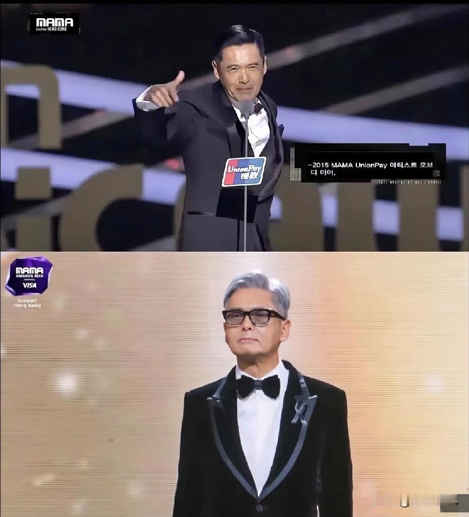 法拉利老了依然是法拉利周润发70岁了，这次领奖台上周润发一头白发，显得更加精