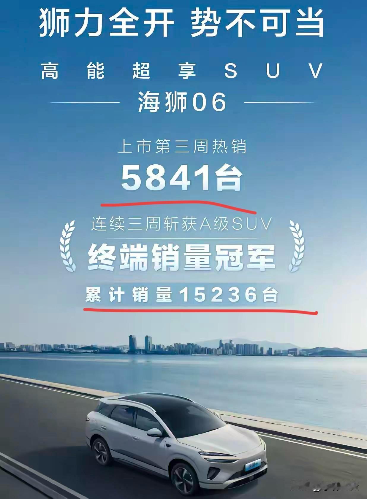 海狮06：“今年迪子就指着我撑场面了！”话说，海狮06是不是2025年度截止到