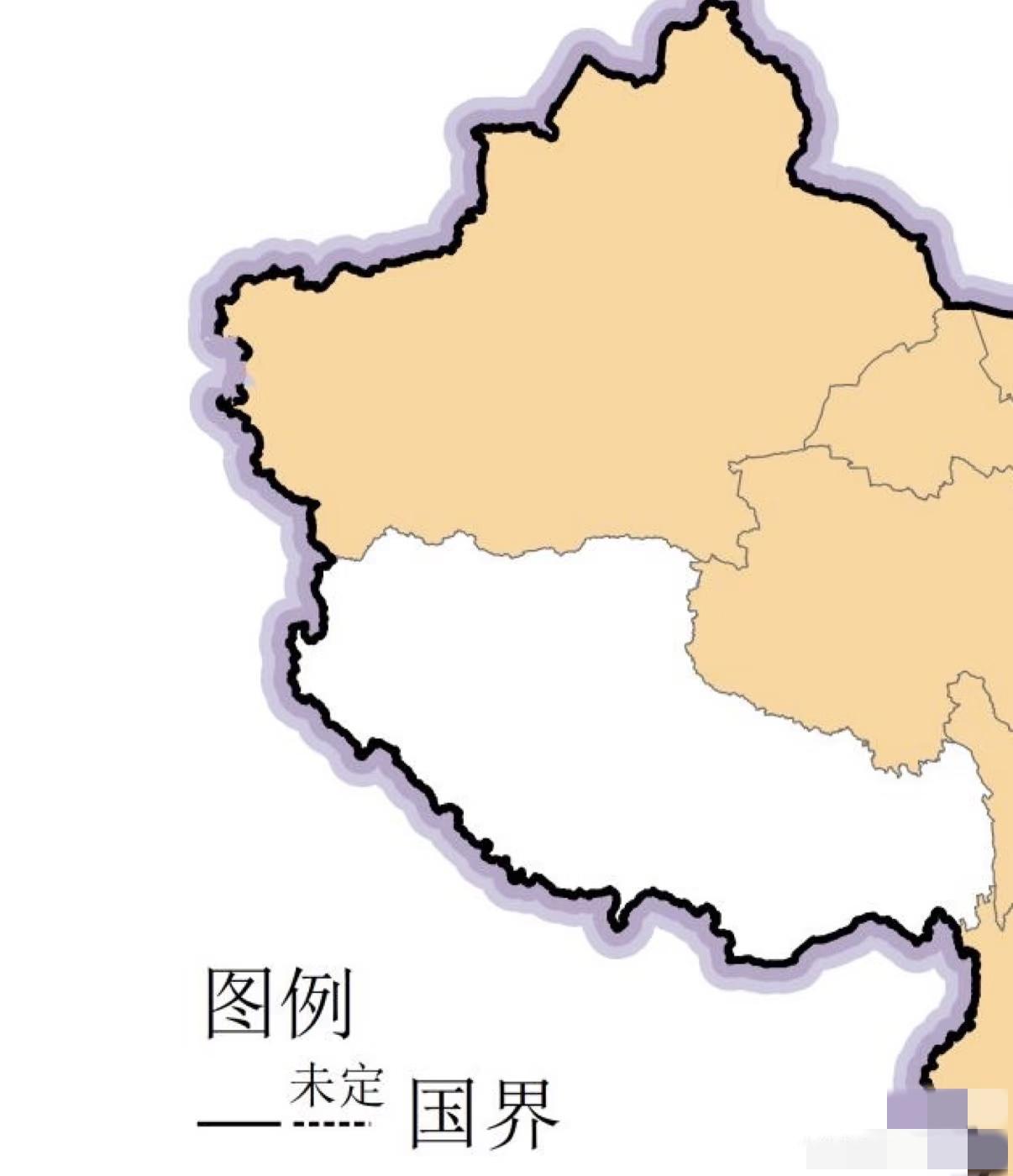 未定国界线这里为什么会多点紫色出来呀，