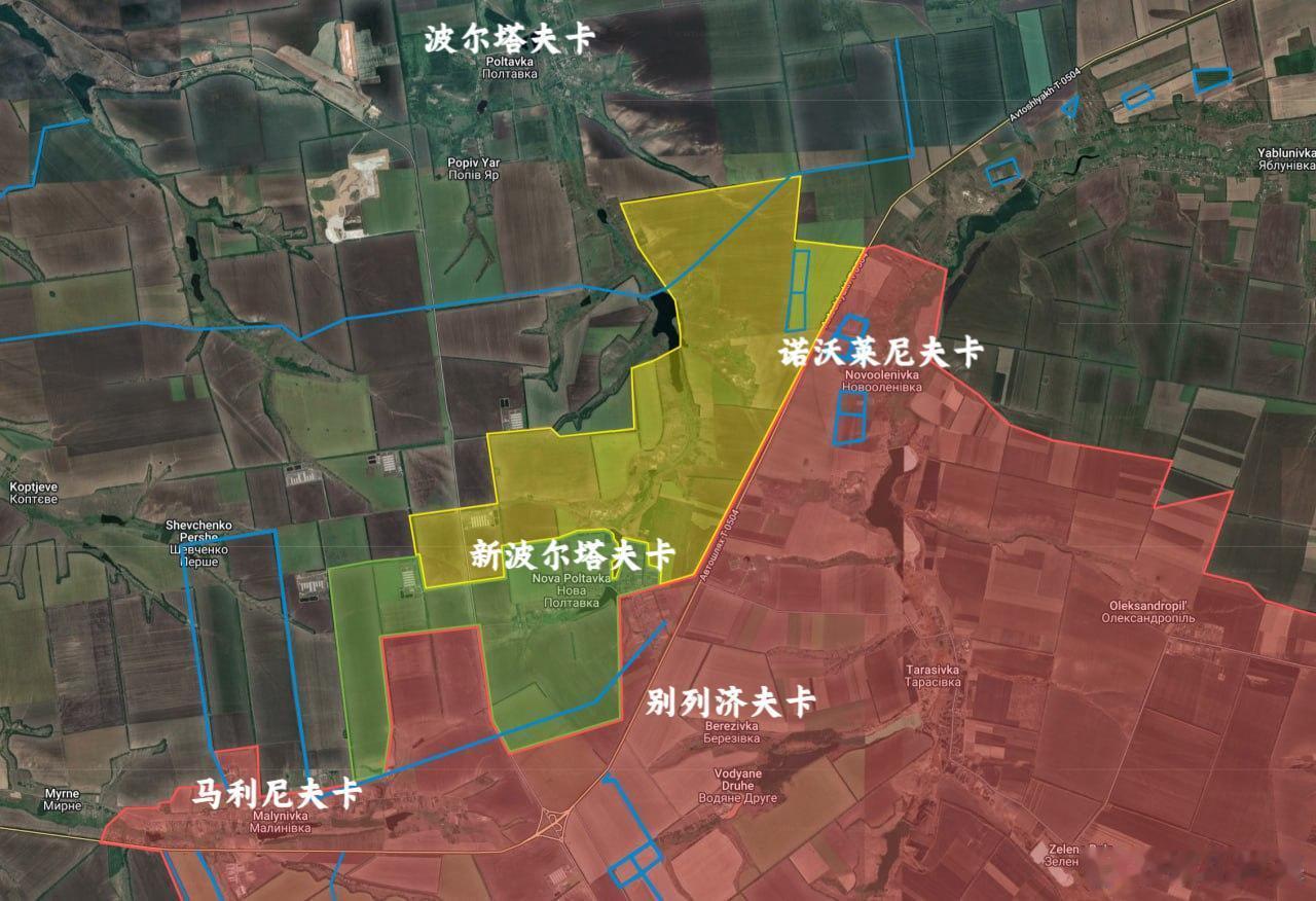 老K跟进了新波尔塔夫卡和诺沃波尔的俄军进展，并嘲讽道，现在乌军仓促修建的防御工事