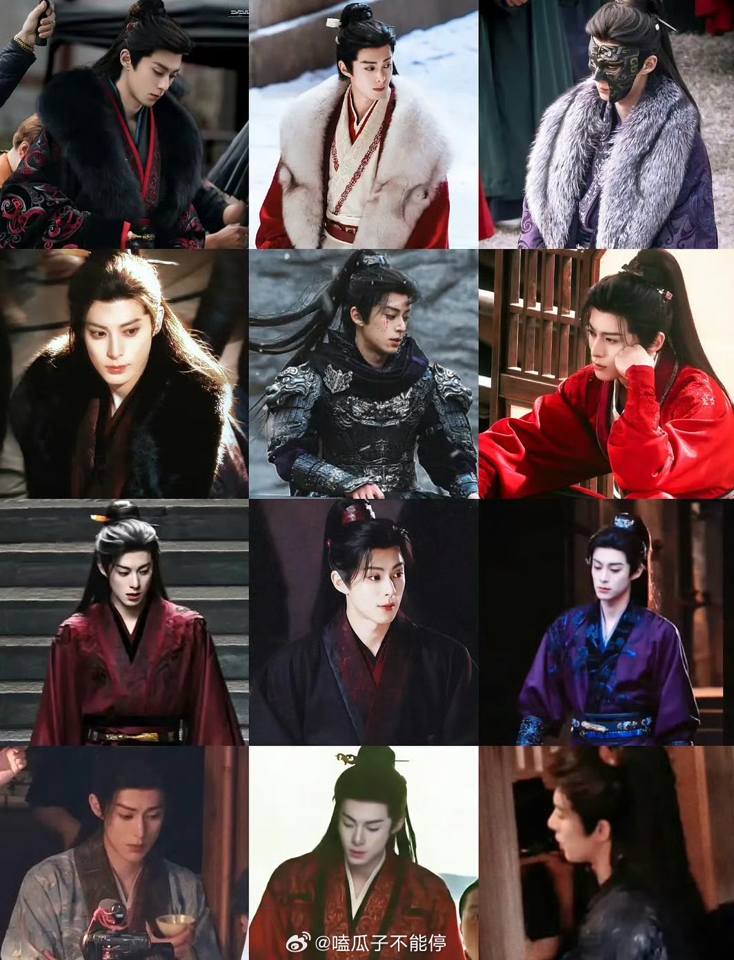 王鹤棣将门独后开拍到现在好多套衣服，每一套在他身上都很帅