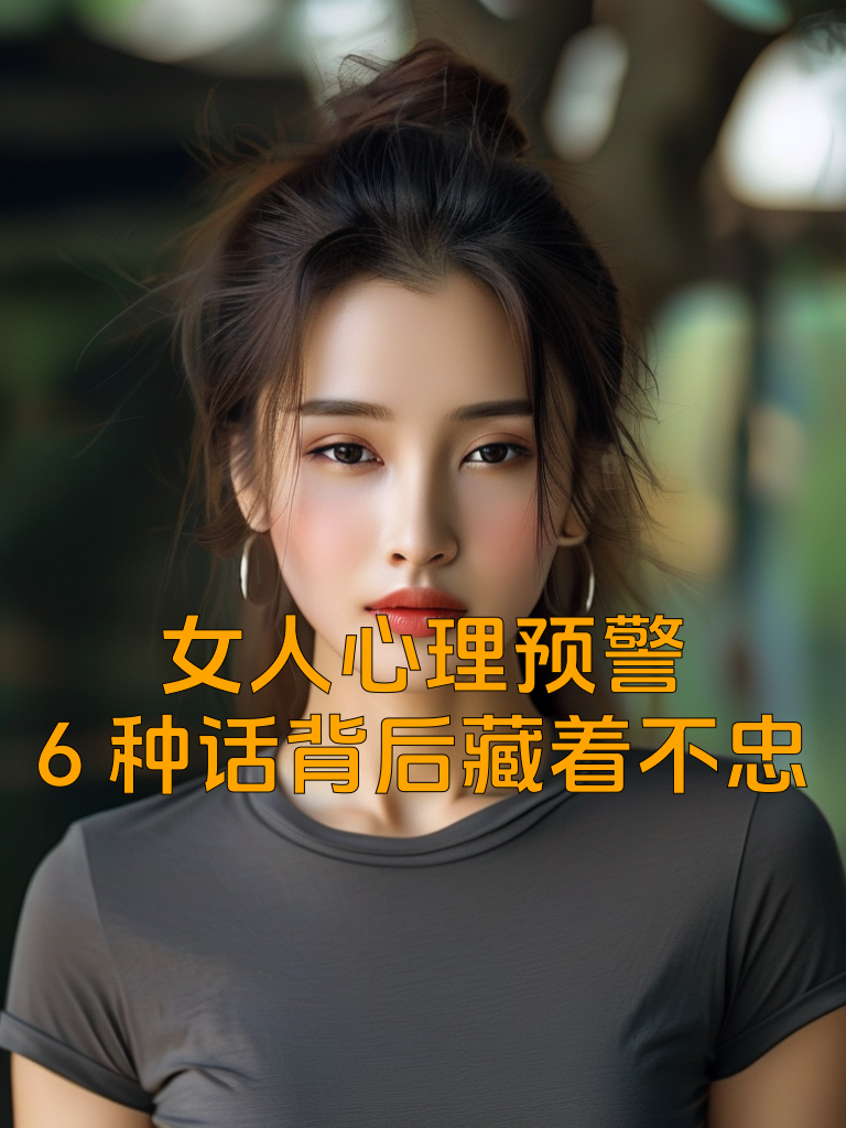 女人心理预警：6种话背后藏着不忠