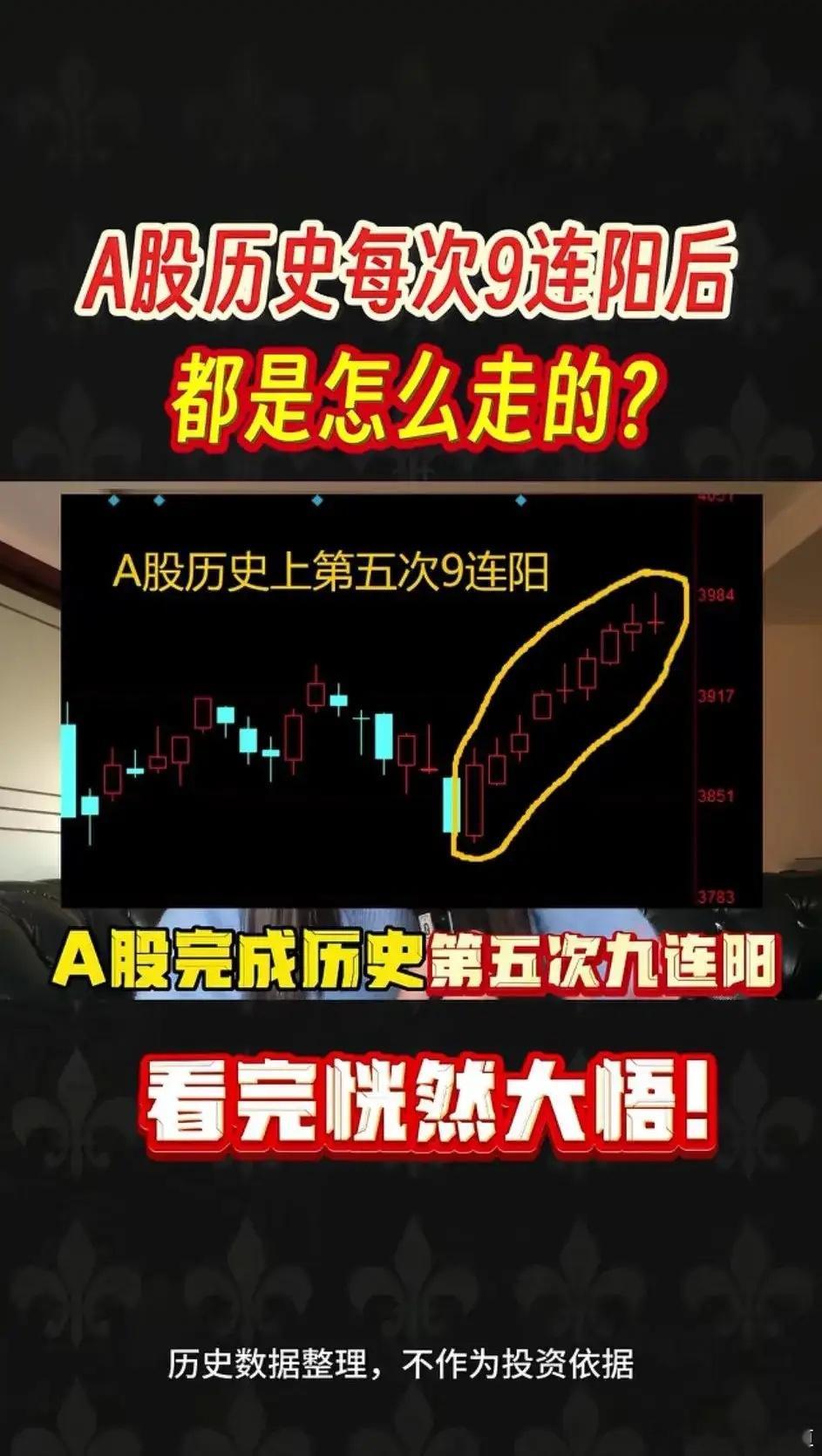 这次九连阳，总共涨了几个点，有没有人算过？只要汪汪队愿意，20连阳都行，只是散户