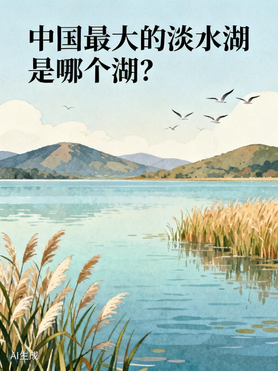 中国最大的淡水湖是哪个湖?中国最大的淡水湖是鄱阳湖，它在江西省北部的长江南岸。