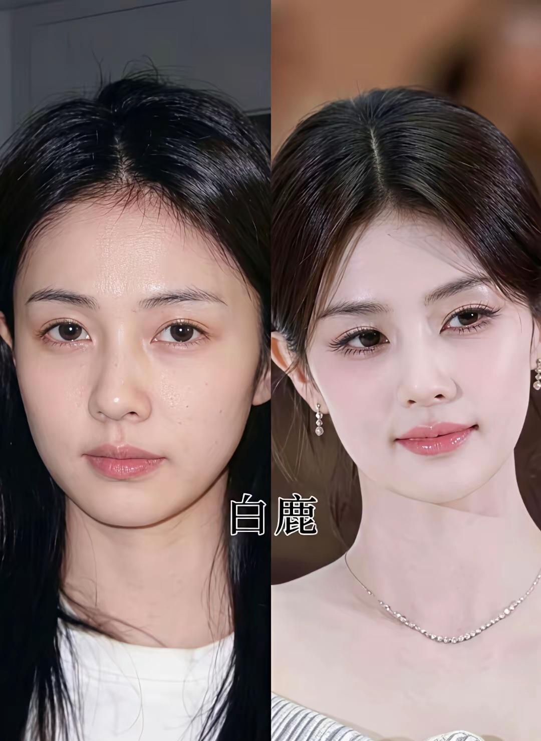 白鹿vs章若楠vs虞书欣素颜大赏你更pick谁的颜值​​​