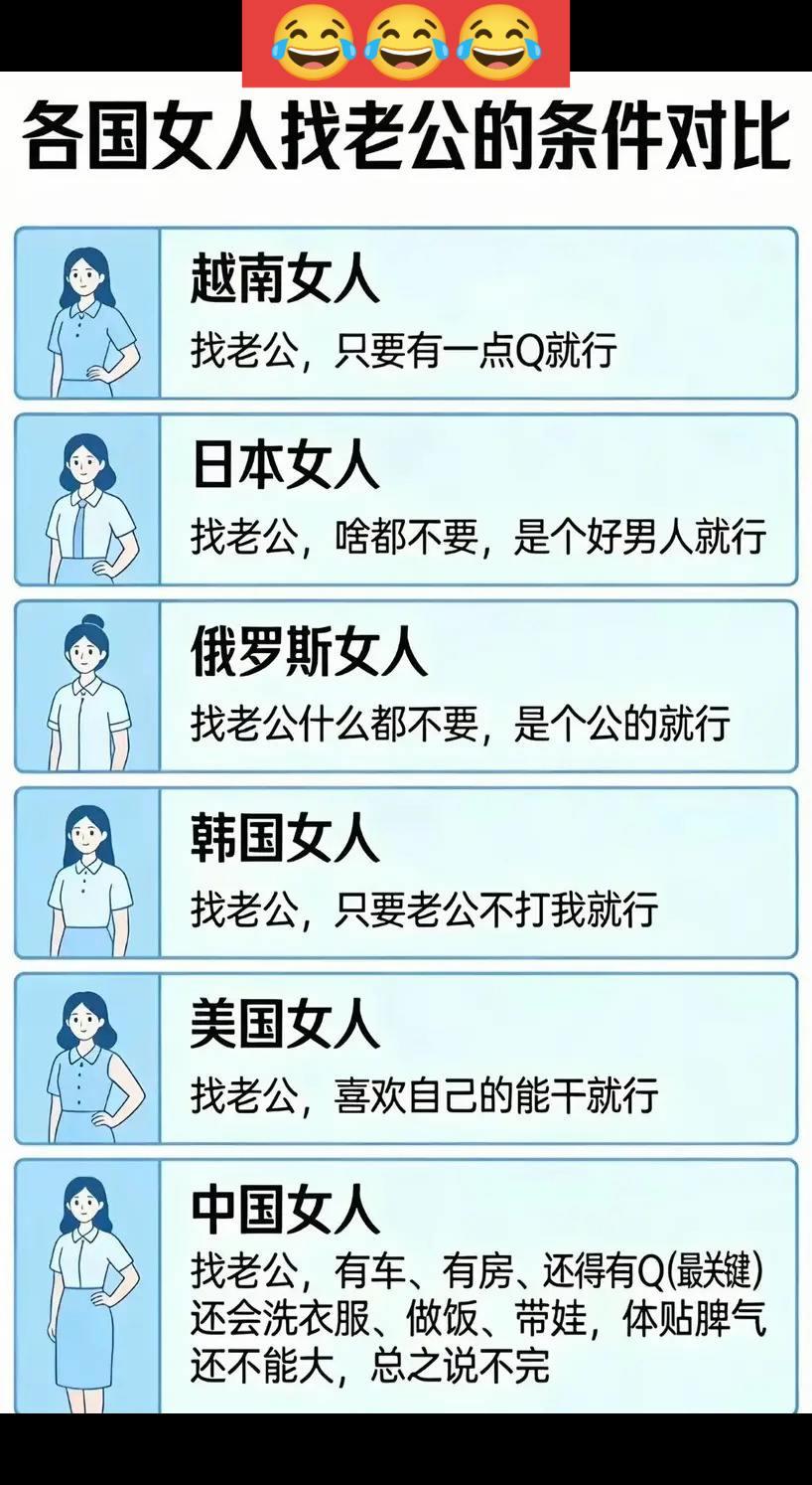 你想找啥样的老公？