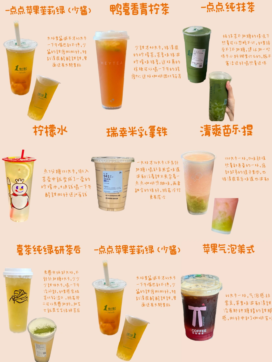 超大杯热量还低可以喝一下午的低卡饮料分享