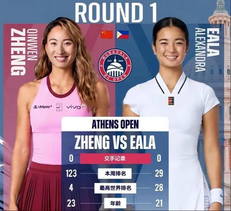 郑钦文排名跌至123位从前世界第四，如今跌到123位，美网只能打资格赛。肘伤手术