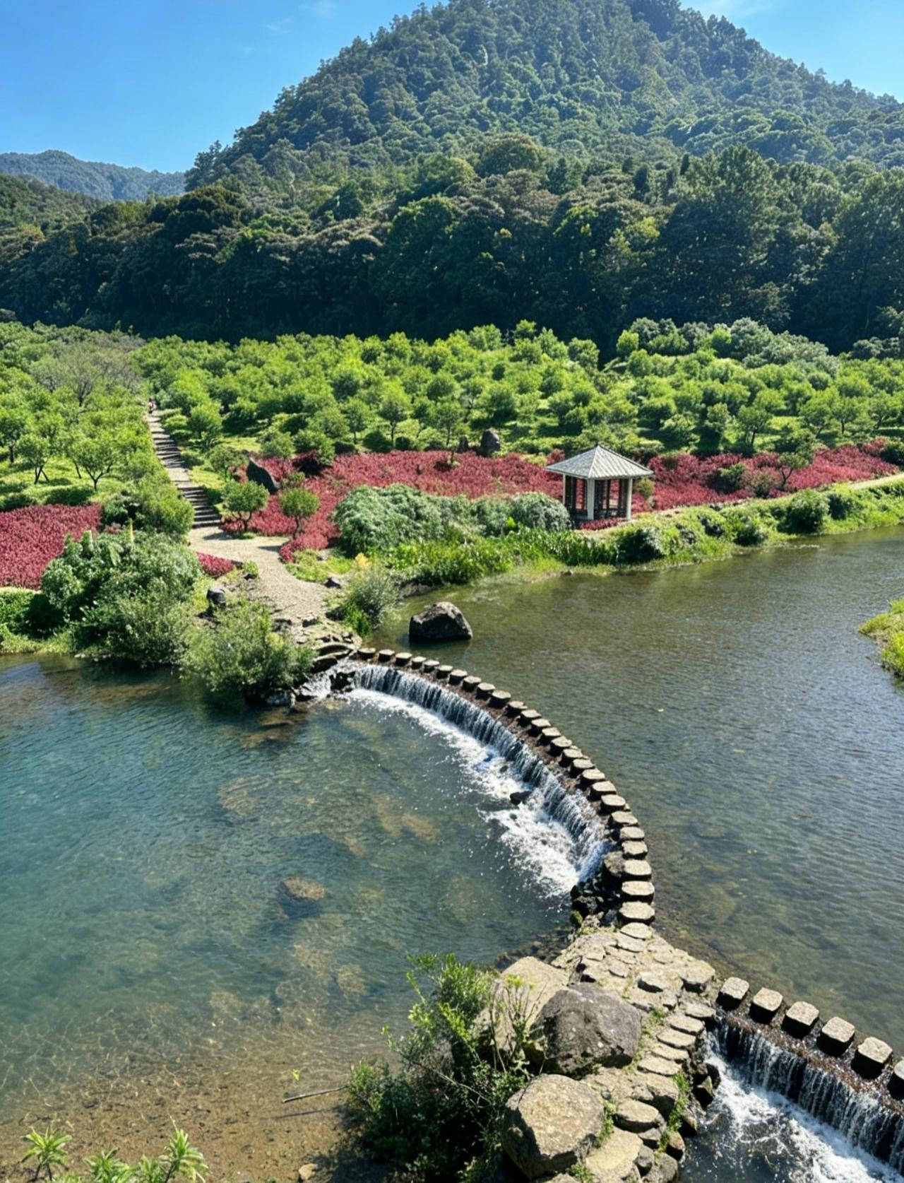 广州春日出片天花板！石门桃花涧美到哭📍广州广州市石门国家森林公园-桃花涧