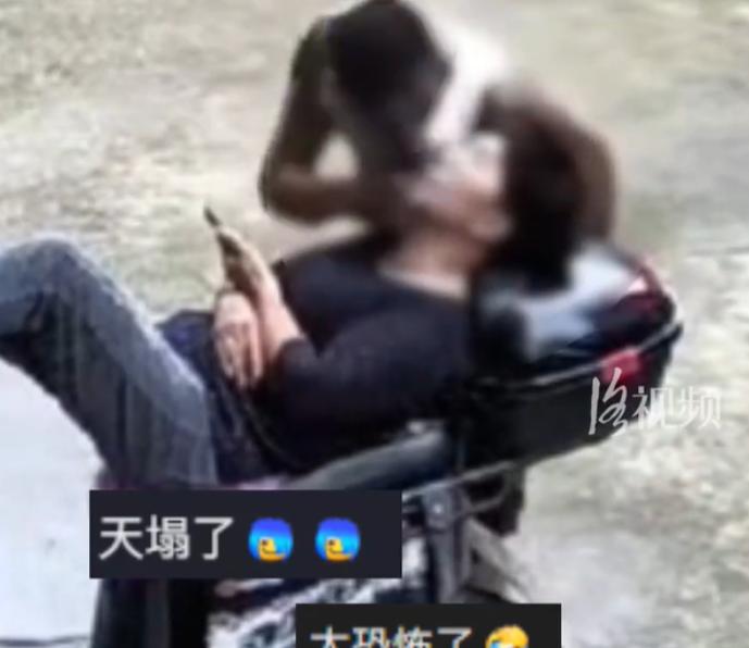 细思极恐，江苏一个女子大白天躺在电动车上休息，差点被一个大爷给占了便宜。那天天气