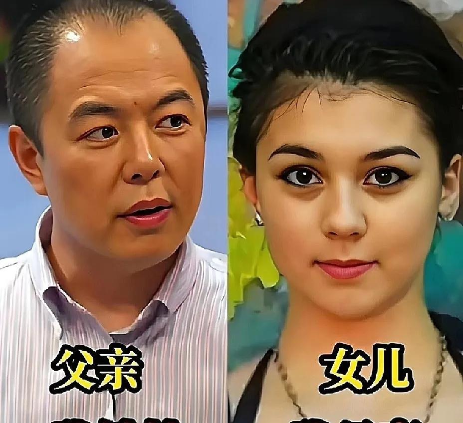 原来老戏骨的女儿们长这样啊？张铁林和女儿张月亮，女儿比爸爸张铁林长的好看多啦！