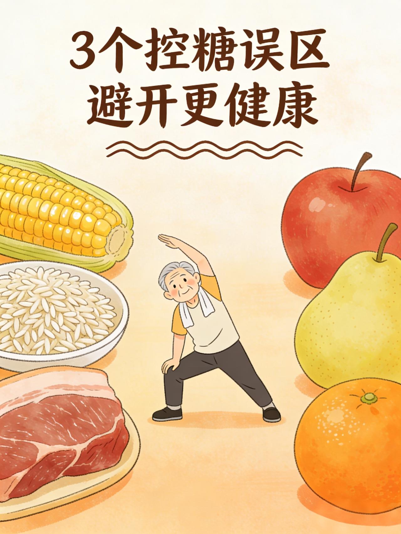 这3个控糖误区，很多中老年人都做错了！血糖高不等于啥都不敢吃朋友发来体检报