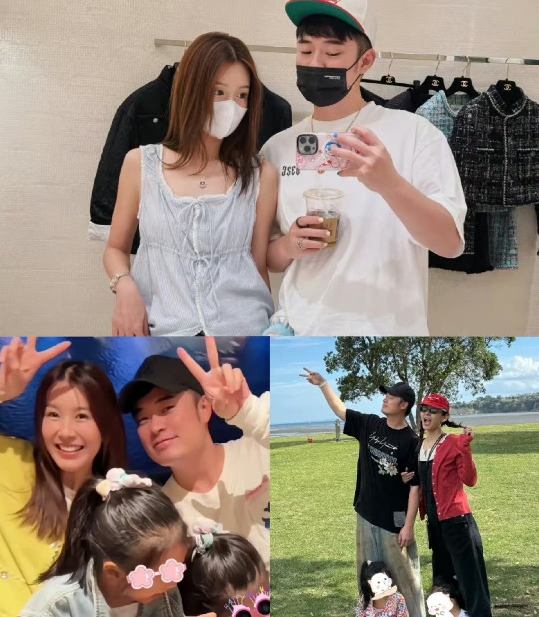 真的想不到，这两口子居然真的敢这么公开露面了？搁以前，陈赫每次都是打码、