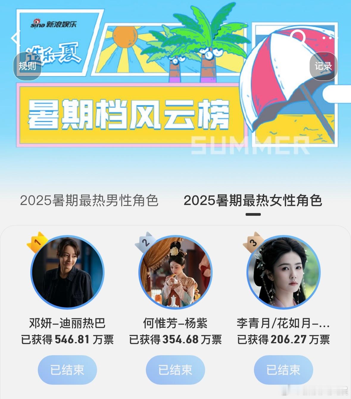 暑期最热女性角色TOP10热巴邓妍暑期最热女性角色TOP1新浪娱乐特别企划暑期