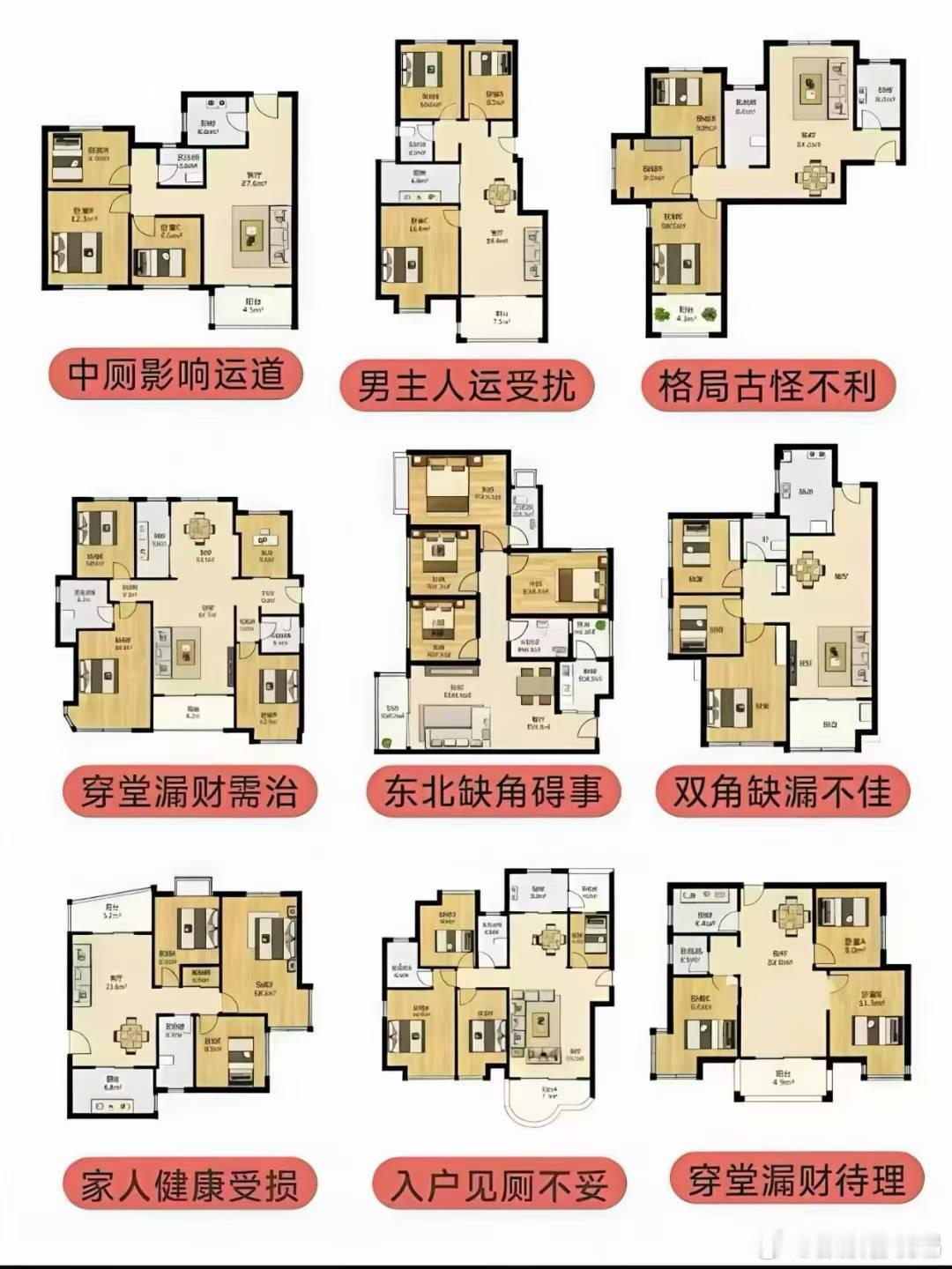 🏠各方位缺角风水🌊缺西北角（乾位）西北为乾，主男主人事业与长辈运。缺角易致事业受阻、贵人运弱，还