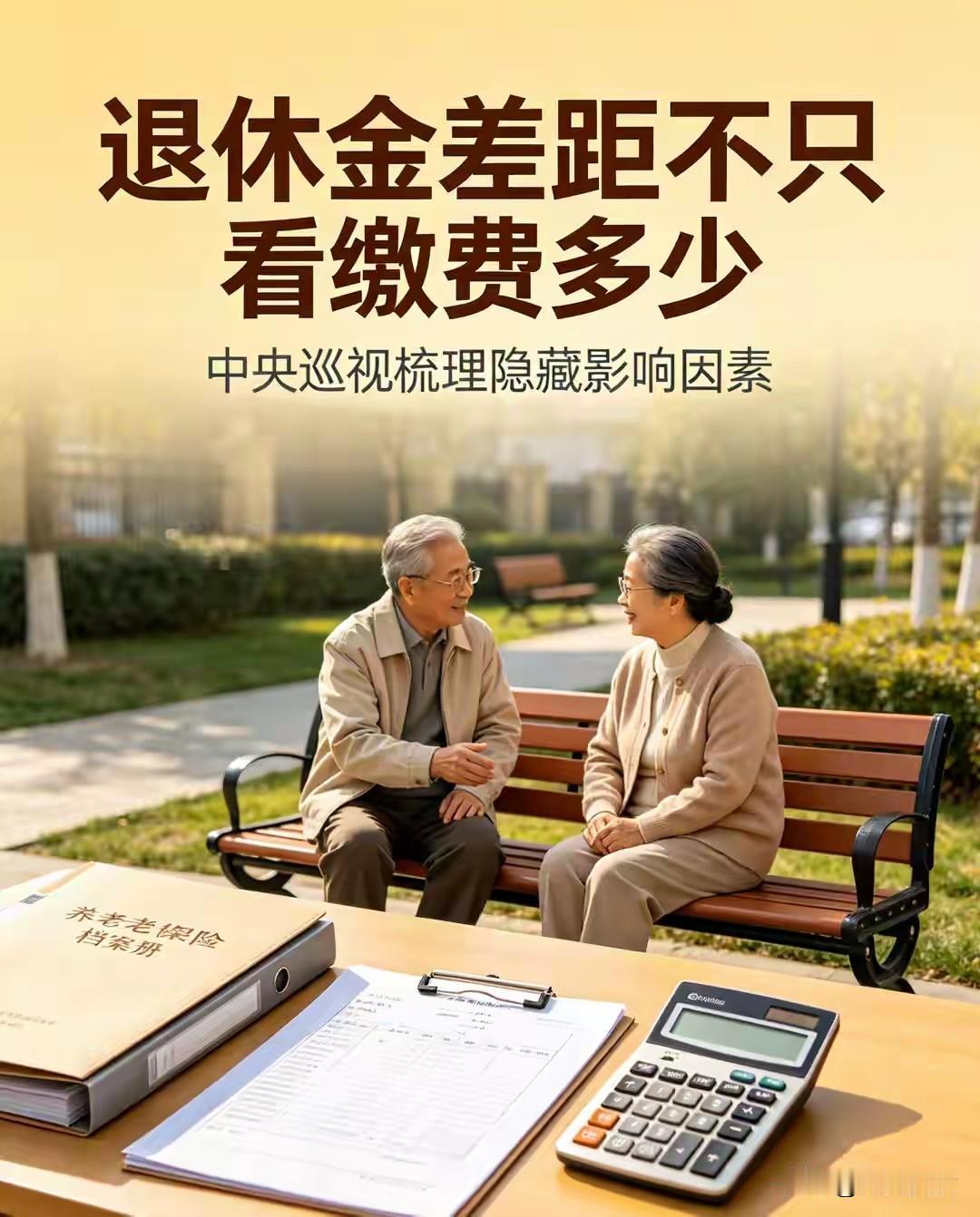 退休金差距不只缴费多少，中央巡视查出普通人吃亏的隐藏缘由多数人认为养老金高