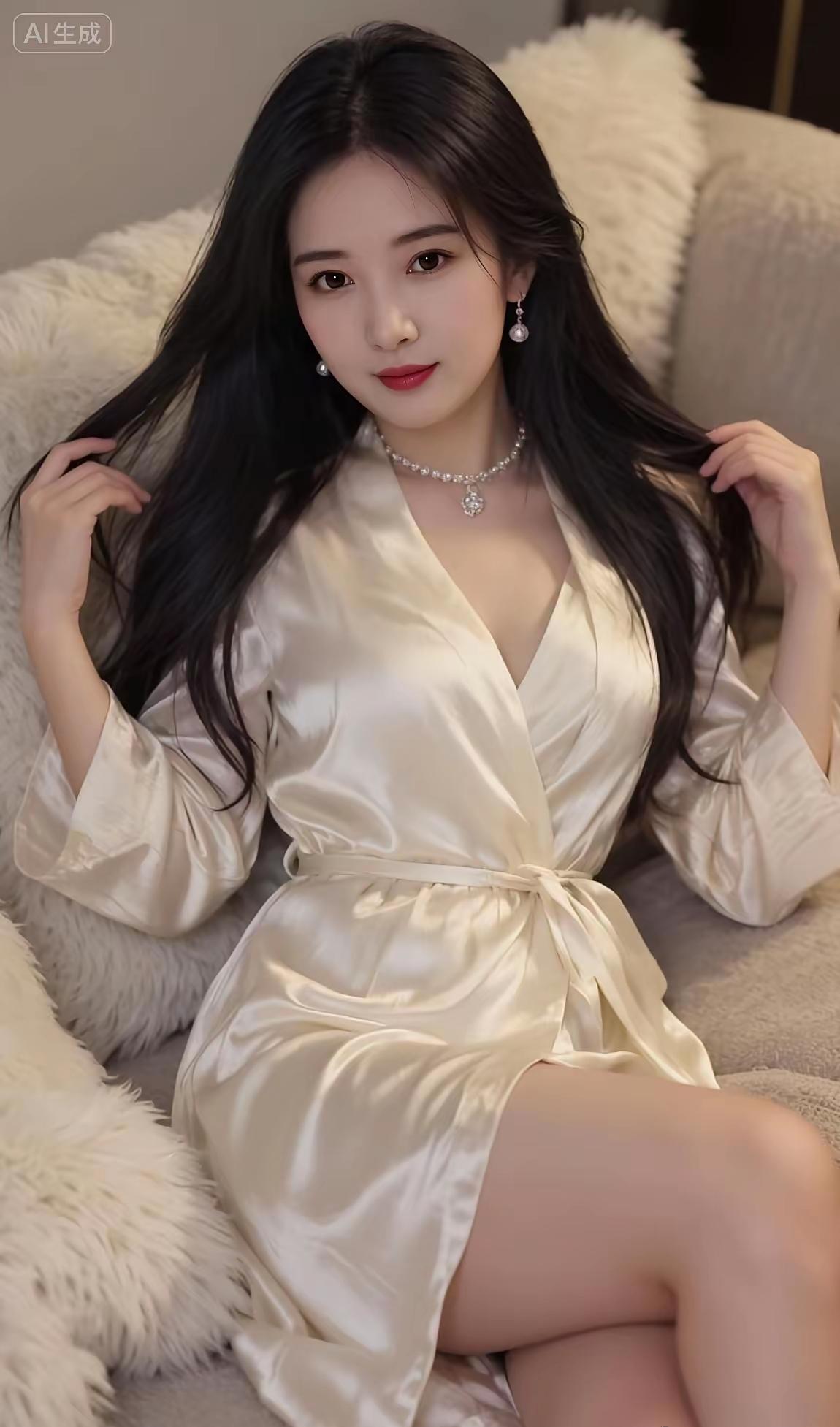 丝滑睡衣，温柔时光，静享美好。