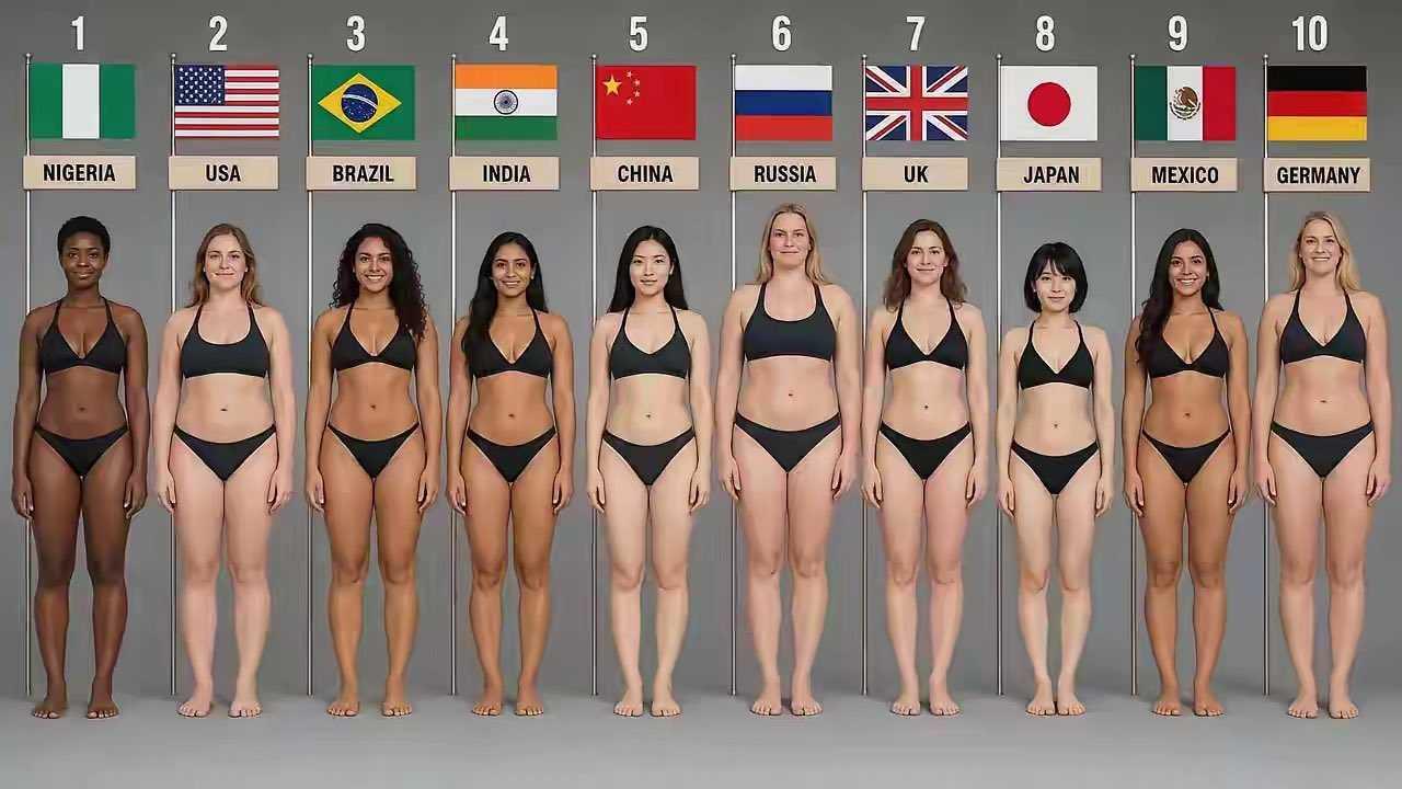 不管是从体态，肤色上看，都觉得中国的最好看。
