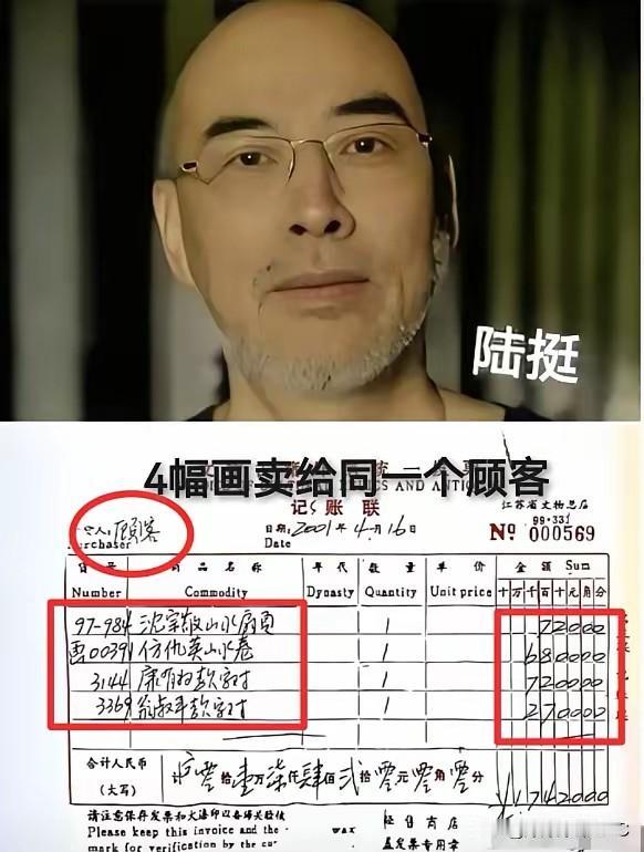 这就是个圈子游戏啊！怪不得能把国宝当废纸卖。南博那个前院长徐湖平，跟买家陆挺