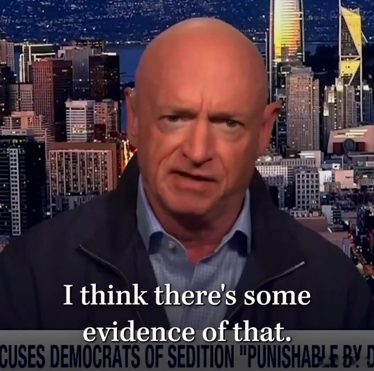 ‼️川普扬言要处决的民主党参议员马克·凯利公开反击马克·凯利（Ma