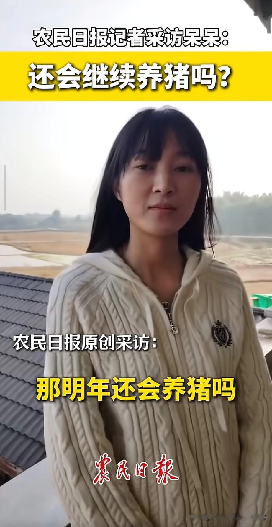 农民日报采访呆呆，明年还刨猪菜不呆呆一句话戳中无数人的年味记忆农民日报采