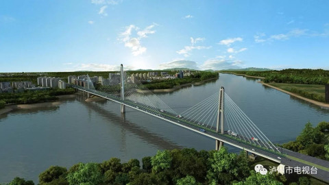 泸州长江六桥施工全面铺开 城西城南要连成一体了!图片