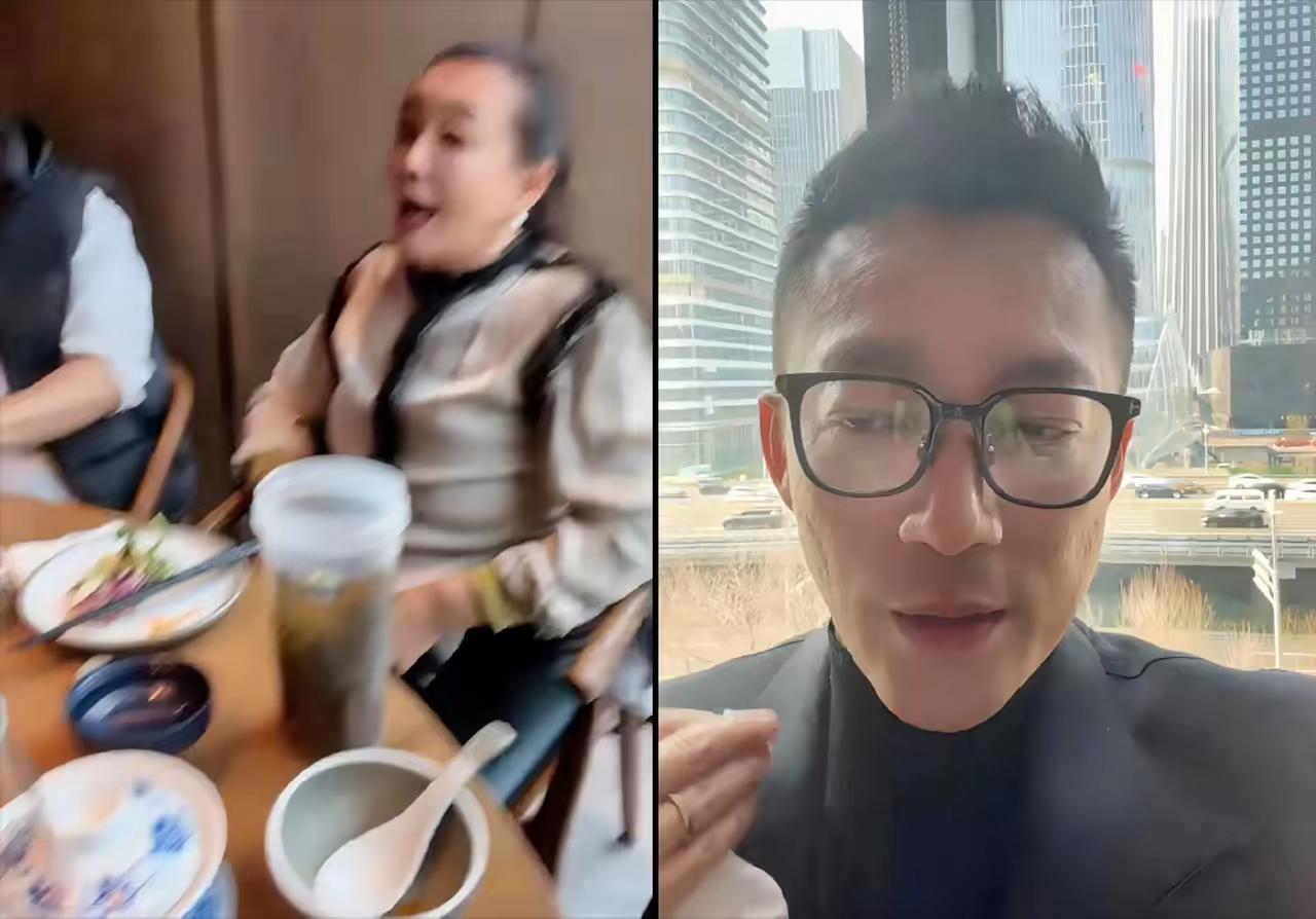 张兰和汪小菲同框互不搭理。张兰和汪小菲为了麻六记开业两个人同框坐在一个饭桌上，