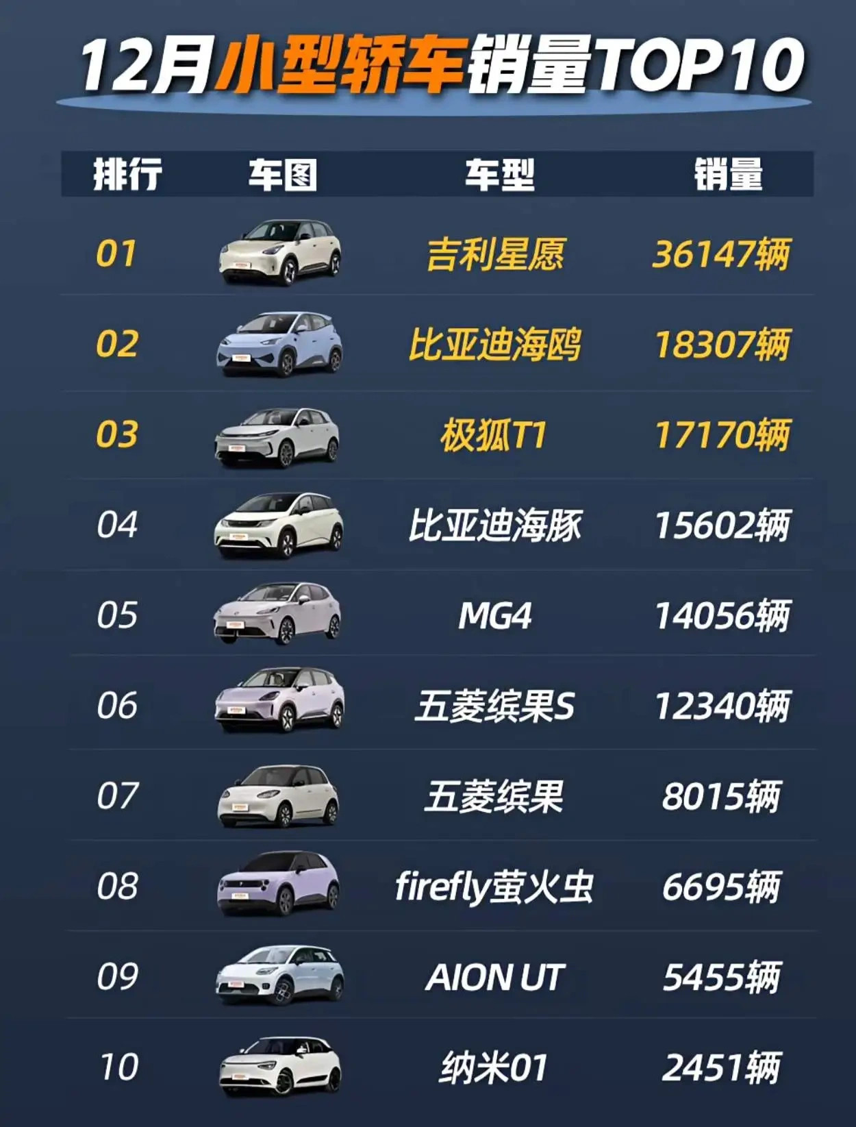 极狐T1卖得真不错,超过海豚了