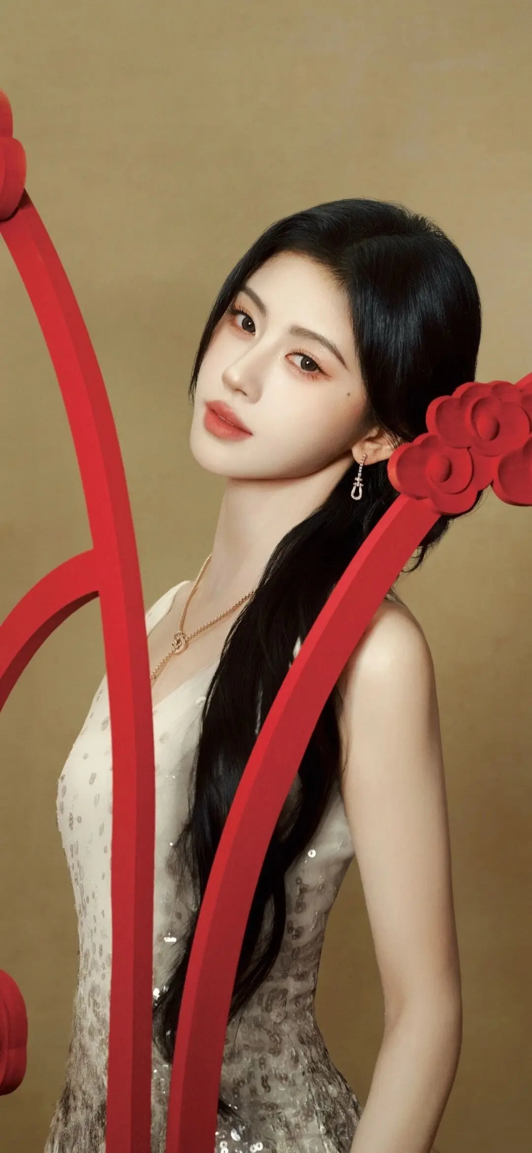 鞠婧祎 新年穿搭