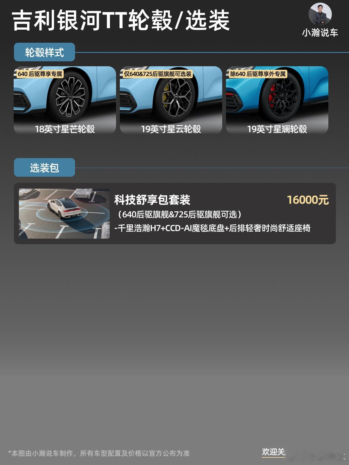 15万级-800V高颜值轿跑吉利银河TT怎么选吉利银河TT正式上市了。这次吉利把预售阶段540km版
