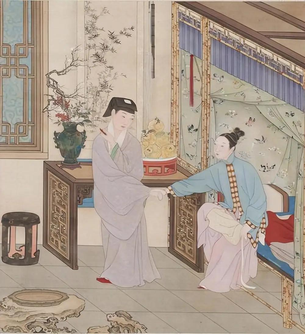 古代女子成婚之前，对男女之事完全不懂，所以出嫁前天晚上，母亲会悄悄塞给她一个东西