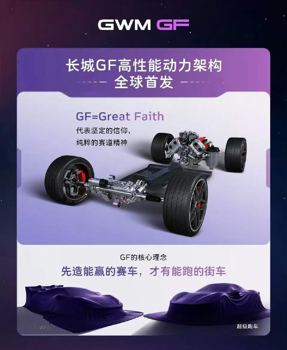 长城超跑还没亮相，已经创造了三个第一，1，中国第一个赛道级V8发动机;2，中