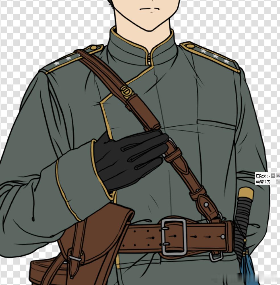 准备开始搞兰芳国防军在二战时期的各个军兵种的军服了。现在弄的是兰芳国防军陆军军官