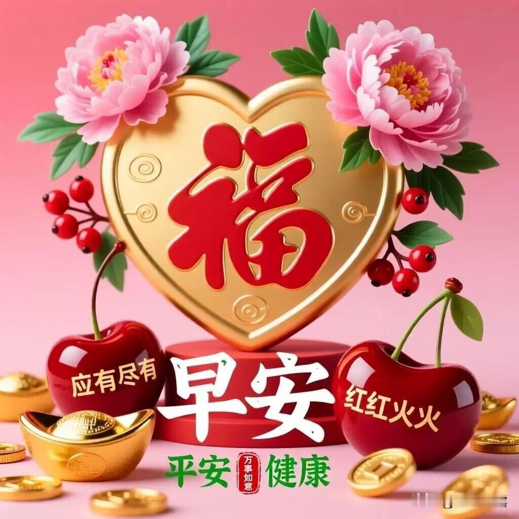 晨光温柔，岁月嫣然，好的运气从清晨开始，愿你元气满满，笑口常开，每天好心情，好运