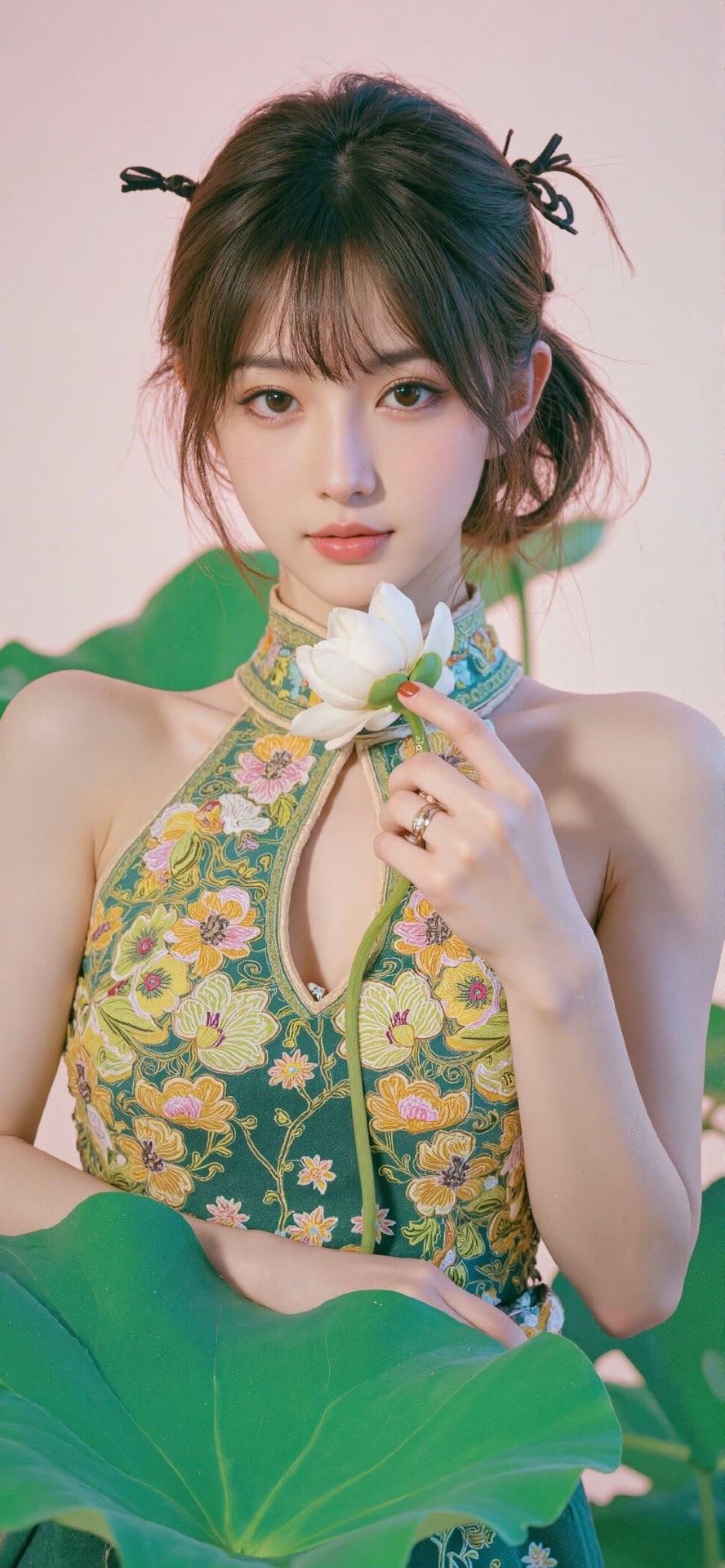 少女心爆棚的清新穿搭，真的能让人感受到花与叶的完美融合。就像西班牙文艺博主Sar