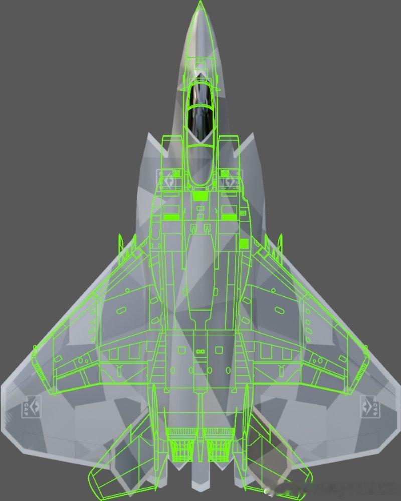 斑丸绘制的19.8mGCAP与F-15尺寸对比​​​