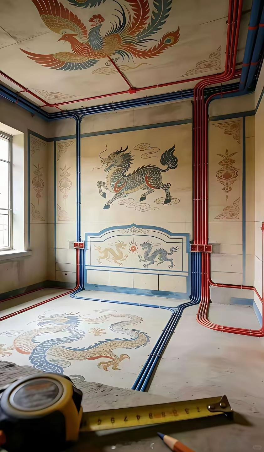 表哥最近装修房子，没见到这样做家居设计的，总感觉这风格怪怪的。