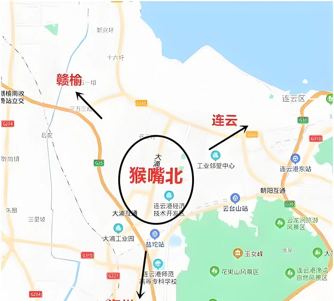 江苏连云港经济开发区位于连云港市海州区、连云区、赣榆区三区交汇处，是真正的城市几