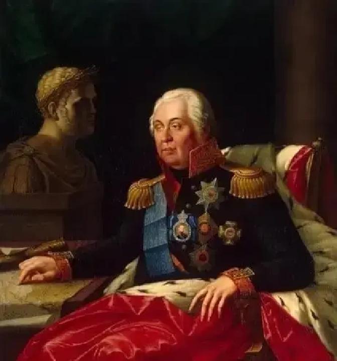 1813年，俄罗斯库图佐夫元帅战胜拿破仑之后，身体状况急剧恶化，逝世前不久，亚历山大一世曾来探视。这